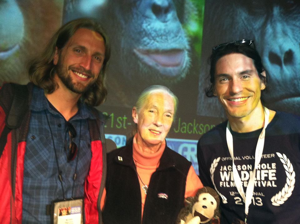 Nate and Neil meet Dr. Jane Goodall at the Jackson Hole Wildlife Film Festival. Wow!